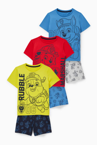 Kinderen - Set van 3 - PAW Patrol - shortama - 6-delig - blauw