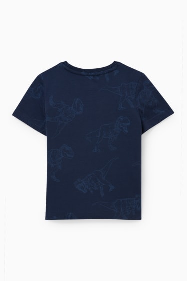 Children - Jurassic World - short sleeve T-shirt - shiny - dark blue