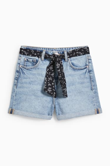 Enfants - Short en jean - jean bleu clair