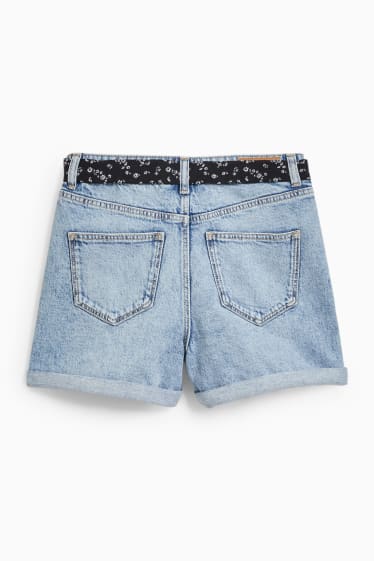 Enfants - Short en jean - jean bleu clair