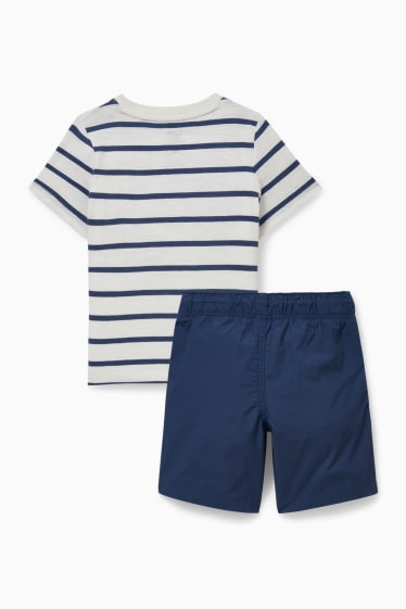 Bambini - Paw Patrol - set - maglia a maniche corte e shorts - 2 pezzi - blu scuro
