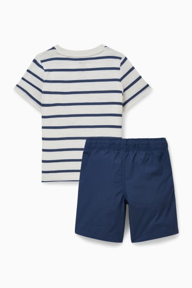 Copii - Băieți - Patrula cățelușilor - set - tricou cu mânecă scurtă și pantaloni scurți - 2 piese - albastru închis