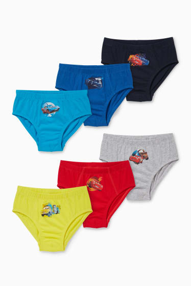 Children - Multipack of 6 - Cars - briefs - red