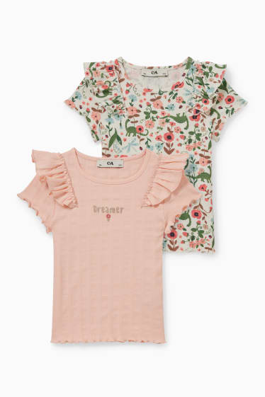 Children - Multipack of 2 - short sleeve T-shirt - rose
