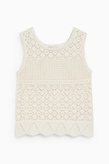 Children - Knitted top - cremewhite