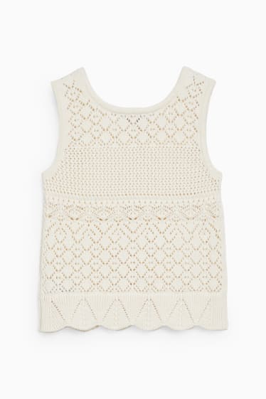 Children - Knitted top - cremewhite