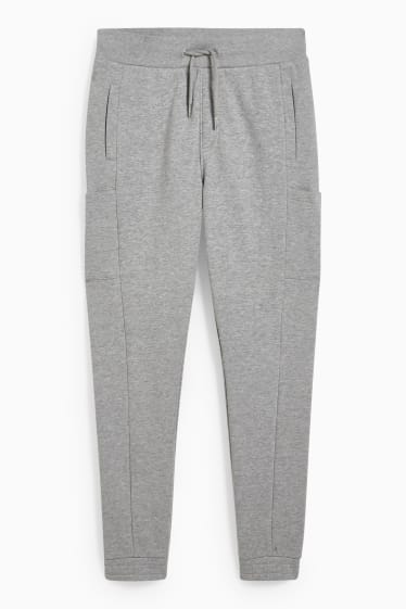 Hommes - Pantalon de jogging - gris chiné