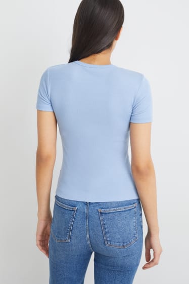 Damen - T-Shirt - hellblau
