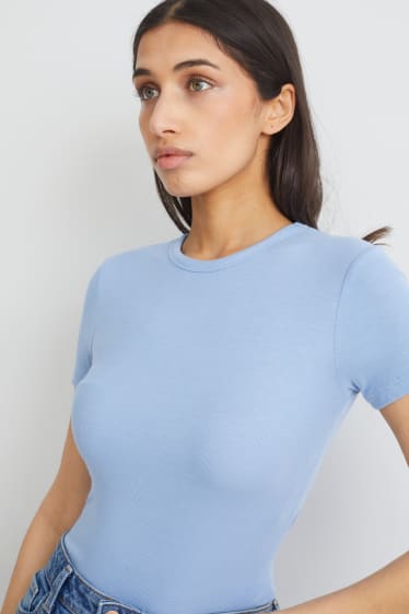 Mujer - Camiseta - azul claro