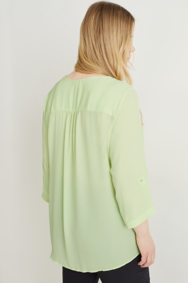 Dames - Set van 2 - blouse - lichtgroen