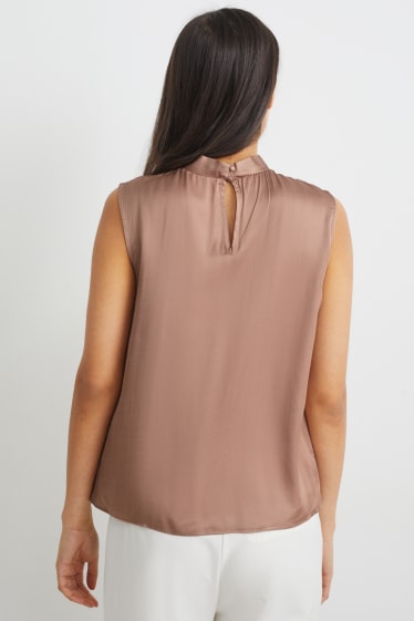 Damen - Blusentop - beige