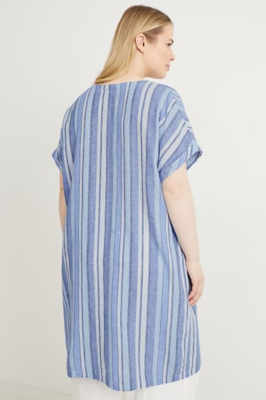 Dames - Tuniek - gestreept - blauw