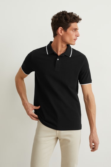 Herren - Poloshirt - schwarz