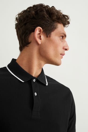 Men - Polo shirt - black