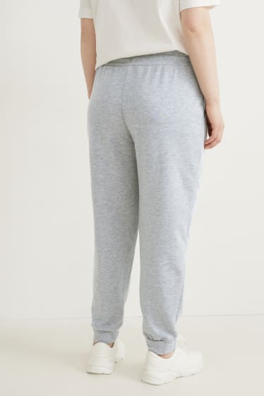 Femei - Pantaloni de trening - gri deschis melanj