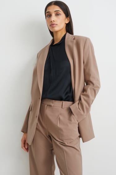 Women - Oversized blazer - beige