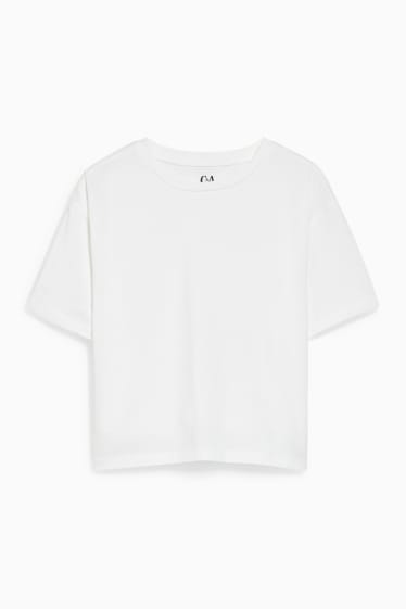 Kinder Mädchen - Kurzarmshirt - weiss