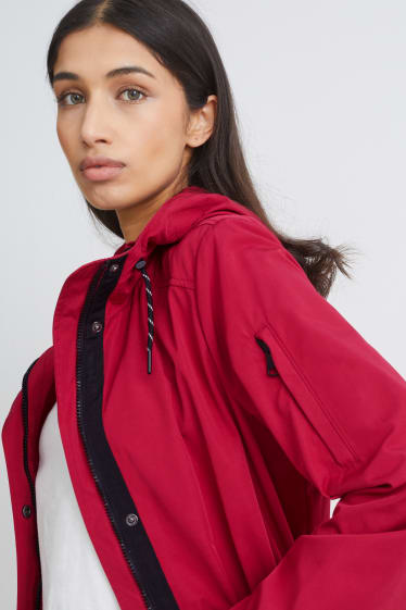 Femmes - Parka à capuche - rose
