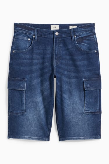Home - Jeans-Cargoshorts - texà blau fosc