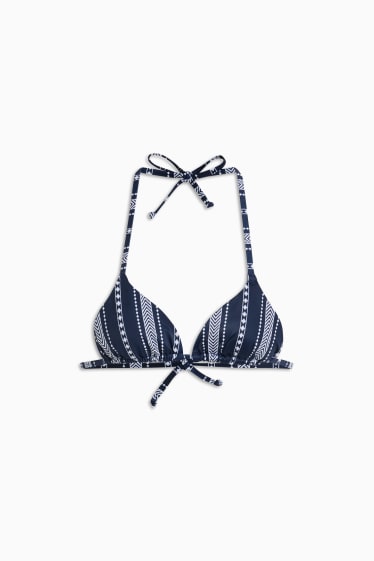 Kobiety - Góra od bikini - wyściełana - LYCRA® XTRA LIFE™ - ciemnoniebieski