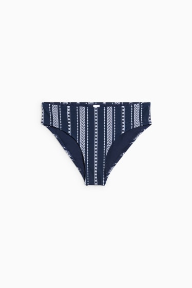 Donna - Slip bikini - vita media - LYCRA® XTRA LIFE™ - blu scuro