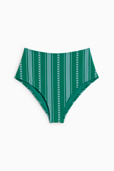 Women - Bikini bottoms - high waist - LYCRA® XTRA LIFE™ - green