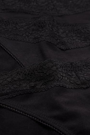 Femmes - Lot de 3 - culottes - noir