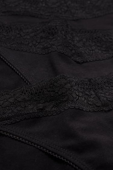 Donna - Confezione da 3 - slip - nero