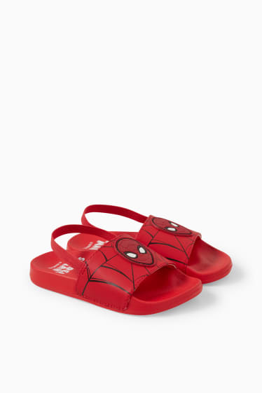 Dětské - Spider-Man - sandály - červená