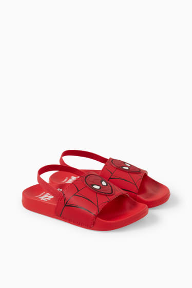 Children - Spider-Man - sandals - red