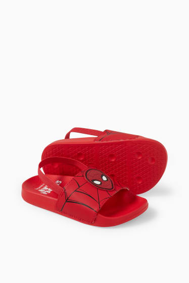 Dětské - Spider-Man - sandály - červená