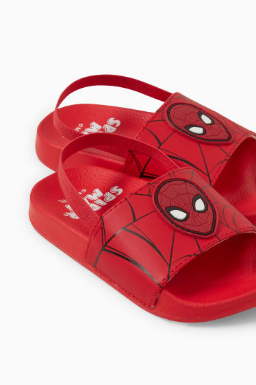 Dětské - Spider-Man - sandály - červená