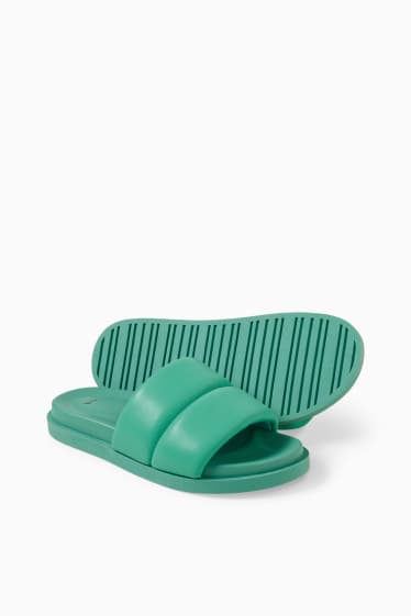 Women - Sandals - faux leather - green