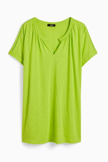 Dames - T-shirt - lichtgroen