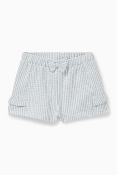 Babys - Babyshort - gestreept - lichtblauw