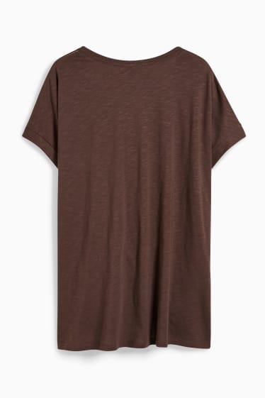 Mujer - Camiseta - marrón oscuro