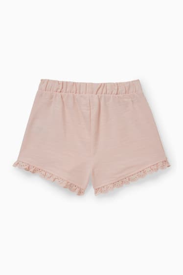 Neonati - Shorts di felpa per neonati - rosa