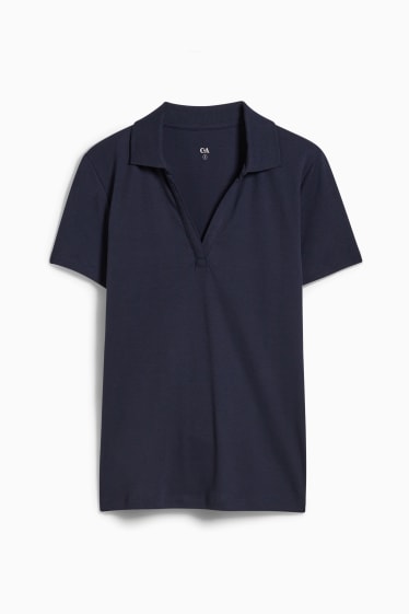 Women - Polo shirt - dark blue