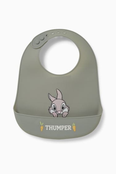 Bébés - Bambi - bavoir en silicone - gris