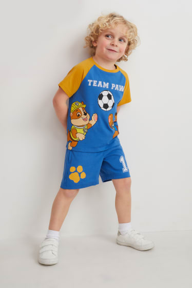 Children - Paw Patrol - set - short sleeve T-shirt and shorts - 2 piece - blue