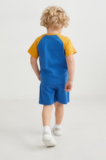 Dětské - Tlapková patrola - souprava - tričko s krátkým rukávem a šortky - 2dílná - modrá