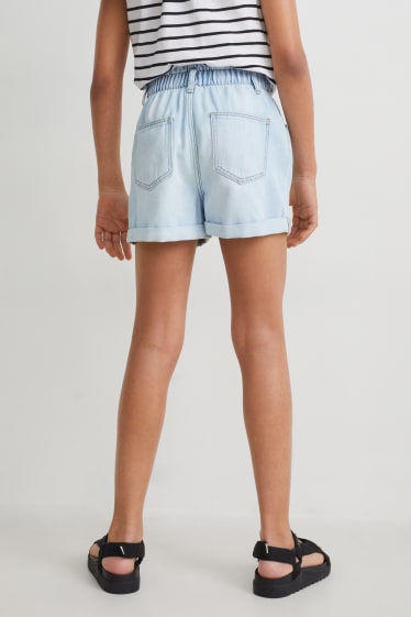 Kinder - Jeans-Shorts - hellblau