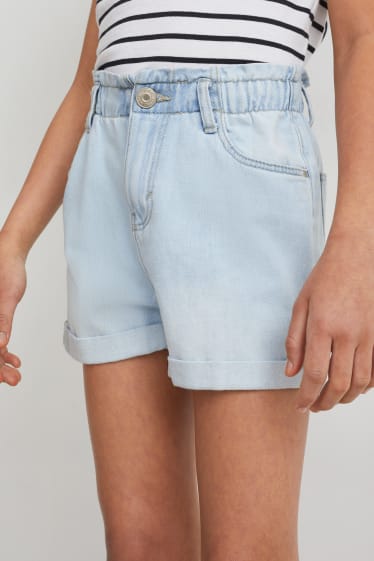 Kinder - Jeans-Shorts - hellblau