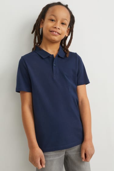 Kinder - Poloshirt - dunkelblau