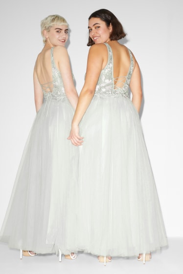 Femmes - Robe fit & flare - allure festive - vert menthe