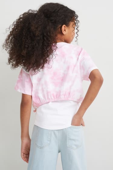 Kinder Mädchen - Harry Potter - Set - Kurzarmshirt und Top - 2 teilig - rosa