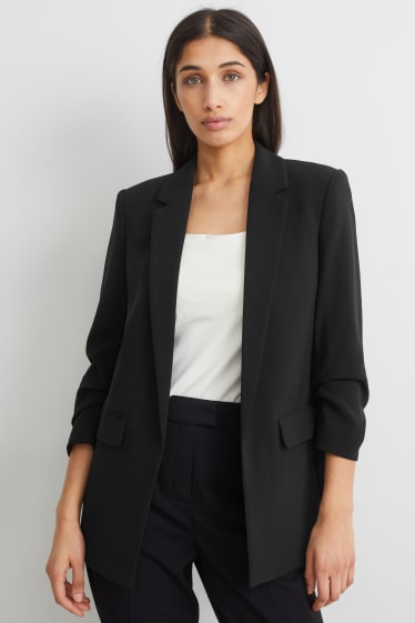 Femmes - Blazer - relaxed fit - noir