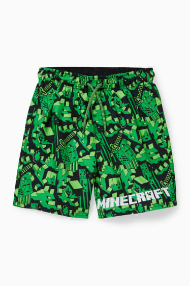 Kinder - Minecraft - Badeshorts - grün