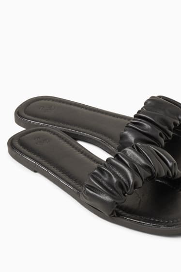 Dona - Sandàlies - pell sintètica - negre