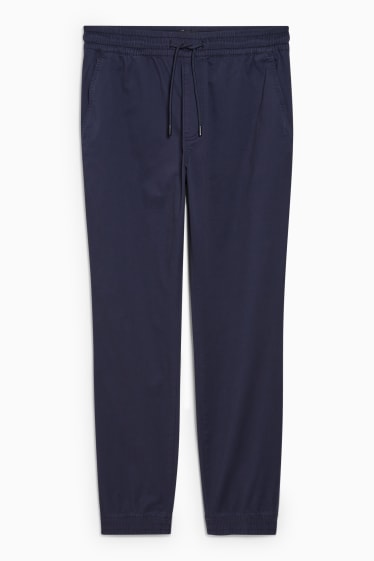 Hommes - Pantalon - slim fit - bleu foncé